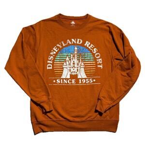 Disney Parks Disneyland Resort Castle Retro Logo Sweatshirt Sz S